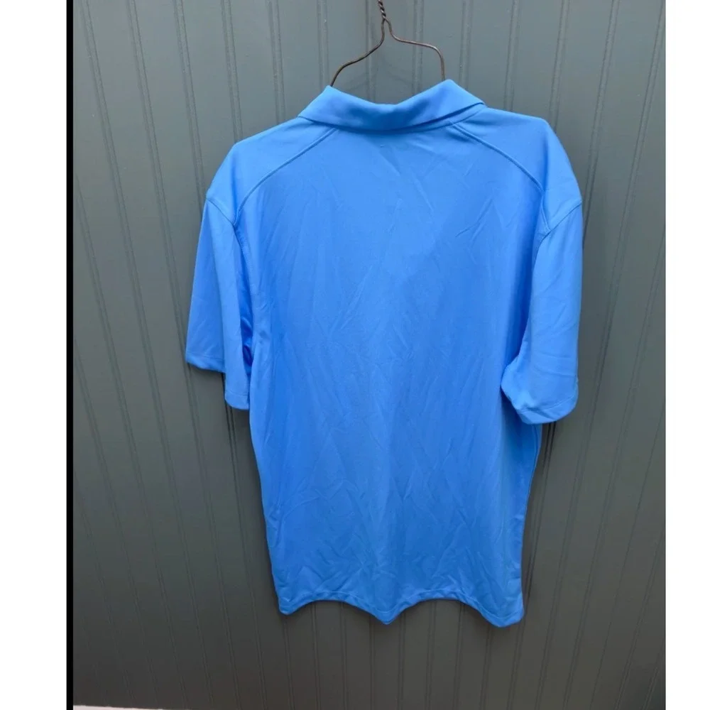 Nike Dri-FIT Mens‎ Short Sleeve Polo Shirt Light Blue Size Small Athletic Golf